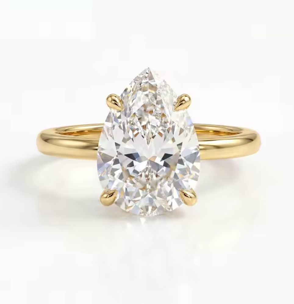 Luxury Water Drop Shape Ring for Women