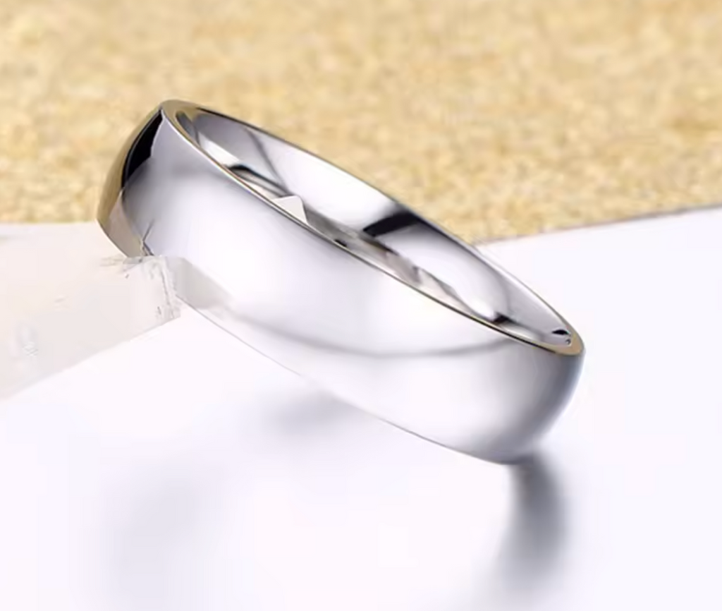 Stainless Steel Wedding & Engagement Band Ring for Women & Men